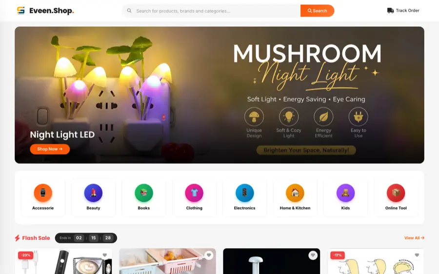 Eveen.Shop website screenshot